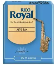 Rico Royal Eb Alto Sax Reeds Box of 10 w/Holders #3-NEW