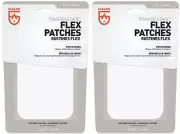 GEAR AID 2-Piece Tenacious Tape Flex Patches, 3" x 5" - Clear (2-Pack)