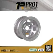 AMCA Aero Steel Beadlock Wheels 15" x 8" | 4" Backspace | 5 x 4.75 PCD | SILVER