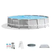 Intex Prism Frame Above Ground Swimming Pool with Pump