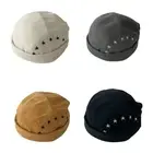 Vintage Brimless Hip Hop Caps Star Embroidery Adjustable Hat for Kids