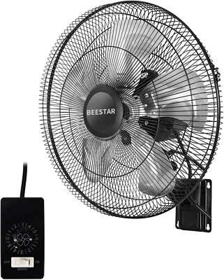 18 Inch High Velocity Wall Mount Fan Oscillating,Industrial Fan with 5 Speed Ven