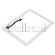 White Front Panel Touch Screen Glass Digitizer+ Home Button Assembly for iPad 3