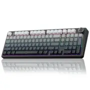 F99 Pro Wireless Mechanical Keyboard with Knob,Tri-Mode BT5.0/USB-C/2.4GHz Ho...