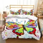 Colorful Butterfly Duvet/Quilt/Doona Cover Single/Double/Queen/King Bedding Set