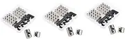 [TEHAUX] 2 sets 40pcs Bike Copper Quality Back Enamel Cycling Backs DIY Not of Pins Make Tie Locks Silver It Useful Biking High Mental for Hat Material Replacement Badge Storage Keepers