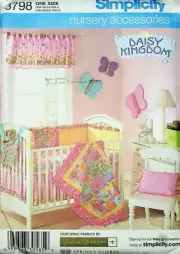 3798 Simplicity One Size Nursery Accessories Sewing Pattern (See Desc)