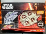 NEW Air Hogs Star Wars Remote Control Ultimate Millennium Falcon Quad BOX DAMAGE