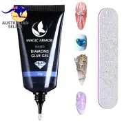 Nail Rhinestone Glue Gel 30G Curing Needed UV Nail Gem Glue Super Strong Adhesiv
