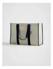 [Fine Day] Weekender East West Tote Bag in Navy
