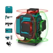 Takamine 16 Lines Laser Level, Red and Green 4x360 4D Cross Line Professional...