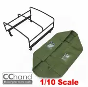 CChand METAL TUBE ROLL BAR & FABIR ROOF for 1/10 RC4WD TF2 LWB Black/Green/White