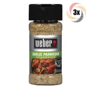 3x Shakers Weber Garlic Parmesan Flavor Seasoning | 2.6oz | Gluten & MSG Free