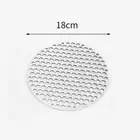 Stainless Steel Roasting Rack Round Mesh BBQ Mat for Charcoal Grilling