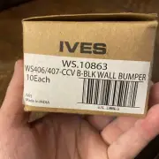 Ives WS406/407-CCV B-BLK Wall Bumper 10 pieces per box WS.10863