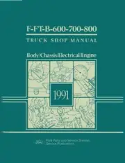 1991 Ford Medium Duty Truck Shop Service Repair Manual Book Engine Drivetrain OE