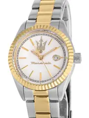 Maserati R8853100505 Silver Dial Gold Stainless Steel Womens Watch