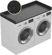 ClimbHope No Need to Install Washer and Dryer Covers for The Top, Washer Dryer Countertop, Laundry Countertop with Unique Look Black