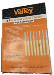 8 Pc. Wood Lathe Chisel Set - High Speed Steel - Never Used