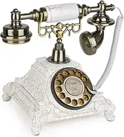 Sangyn Antique Phone European Style Vintage Telephone Retro Landline Telephones Decor Old Fashioned Phones for Home Office Hotel Decoration