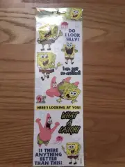 Nickelodeon Kids Decor SPONGE BOB Rub-On Transfers Acid Free - NEW!