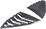 Compatible For Chevrolet Corvette C8 2020-2023 Car Rear Side Window Louvers Air Vent Shades Cover Trim Accessories Parts ABS Carbon Fiber