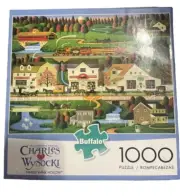 Charles Wysocki Puzzle Yankee Wink Hollow 1000 Pieces Artwork Painting