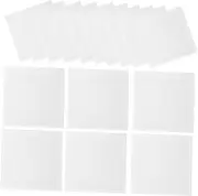 Tofficu 20pcs Self-Adhesive Label Pouch Library Card Pockets Adhesive Card Sleeves for Holders Whiteboard Monitor Wall Desk