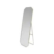 Contemporary Gold Cheval Floor Mirror W/ Stand 50x4x165cm