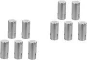 ULTECHNOVO 2sets Test Tube Caps Stainless Steel Protective Cover Lightweight Strong 5pcs*2