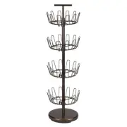 2139-1 Metal Four-Tier Adjustable Revolving Shoe Rack | Holds up to 24 Pairs ...