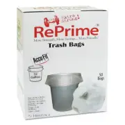 AccuFit H6644TCRC1CT 0.9 mil. 32-gal. Can Liners w/ AccuFit - Clear (300/CT) New