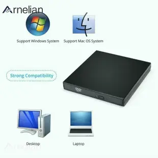 ☆Arnelian Slim 外置光驅 Usb 2.0 Dvd 播放器 CD-RW 刻錄機