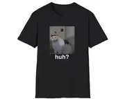 Funny Cat Meme TShirt, HUH? Viral Tiktok Joke Tee, Gift Shirt
