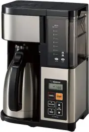 Zojirushi EC-YTC100XB Coffee Maker, 10 Cup, Stainless Steel/Black, New