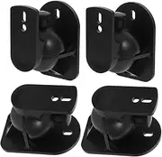 4pcs Hanging Audio Bookshelf Soundbar Mount Home Mini Wall Mount Studio Monitor Stand Swivel Soundbars Speaker Shelf Sound Bar Wall Bracket Wall Mount Speakers Holders Black