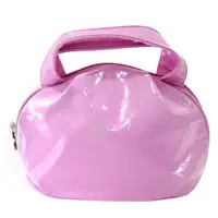 在飛比找PChome24h購物優惠-agnes b.亮面漆皮小手提包-粉紫