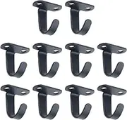 Screw Mount Ceiling Hooks Stainless Steel Under-Shelf Towel Hook Heavy Duty Coat Hooks,10Pcs Screw Mounted Ceiling Hooks Under-Shelf Towel Robe Clothes Hook Stainless Steel Ceiling Hooks for Cabinet