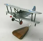 Bristol 105 Bulldog Interceptor Airplane Wood Model Big