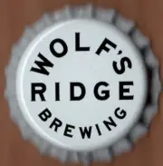 USA Plastic Lined Beer Crown Bottle Cap: Wolf's Ridge Brewing