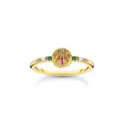 Thomas Sabo THOMAS SABO Ring with palm tree and colourful stones