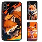 For iPhone XS 11 12 13 14 15 16 Pro Max pink fox art poster Anti scratch Cover