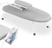 Countertop Ironing Board, Foldable Ironing Board with Ironing Rest,Portable Sleeve Ironing Table Top Mini Space Saving Ironing Station Covert-Leg Heat Resistance Pad for Laundry Travel Dorm Home