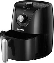 [Devanti] Air Fryer, 2.5L 1200W Stainless Steel Airfryer Electric Cooker Deep Fryers Rack Silicone Baking Basket Kitchen Oven Household Small Kitchens Appliances, Auto Shut-off