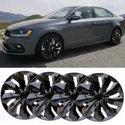 Set of 4 15" Wheel Cover Snap On Full Hub Caps R15 For VW Volkswagen Jetta 15-18 (for: Volkswagen)