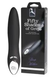 Fifty Shades of Grey Deep Within Rechargeable Vibrator Wand High-Tech Silicone