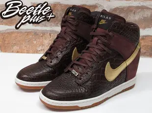 BEETLE PLUS NIKE WMNS DUNK SKY HI CITY FW QS MILAN 咖啡蛇紋 高筒 內增高 女鞋 598216-200