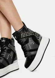 [Anthony Wang] Quince Studded Wedge Sneakers
