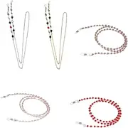 [LIFKOME] 5pcs Beaded Eyeglass Chains Comfortable Eyeglass Strap Durable Cord Holder for Glasses Frames Stylish Accessory Outfit