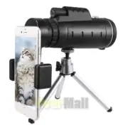 HD 40x60 Monocular,High Power Telescope with Phone Adapter,Tripod &Hand Strap